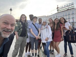 students in puerta del sol